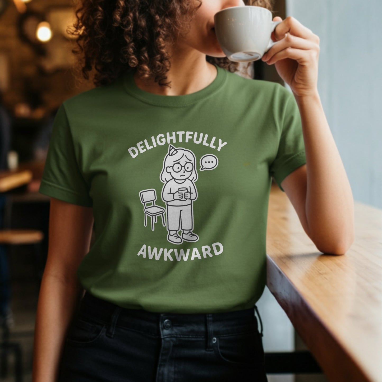 Delightfully Awkward Girl at Party T-Shirt