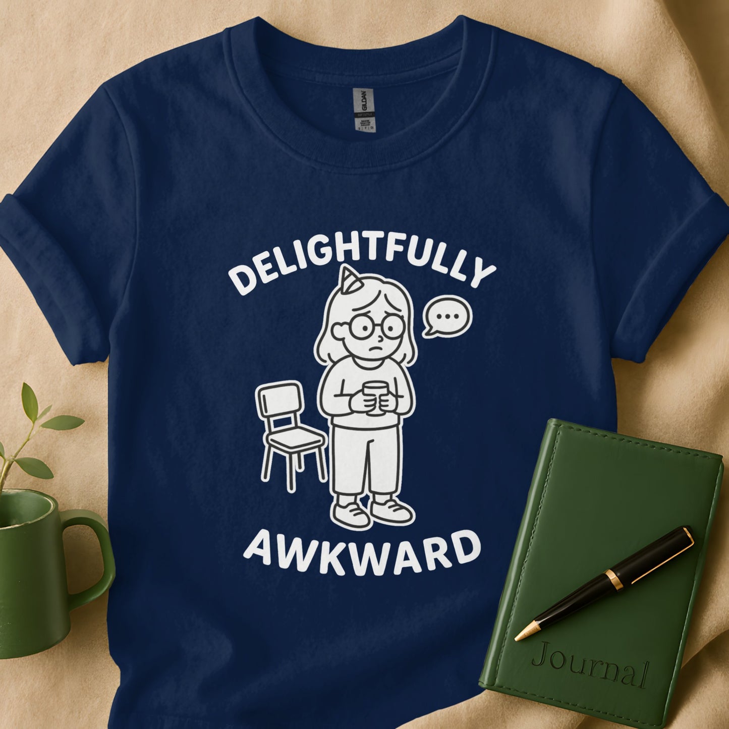 Delightfully Awkward Girl at Party T-Shirt