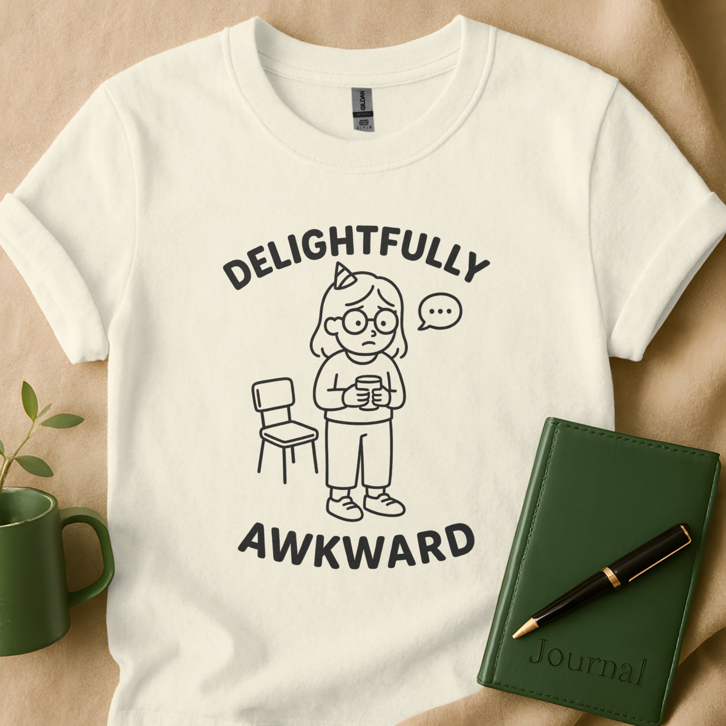 Delightfully Awkward Girl at Party T-Shirt