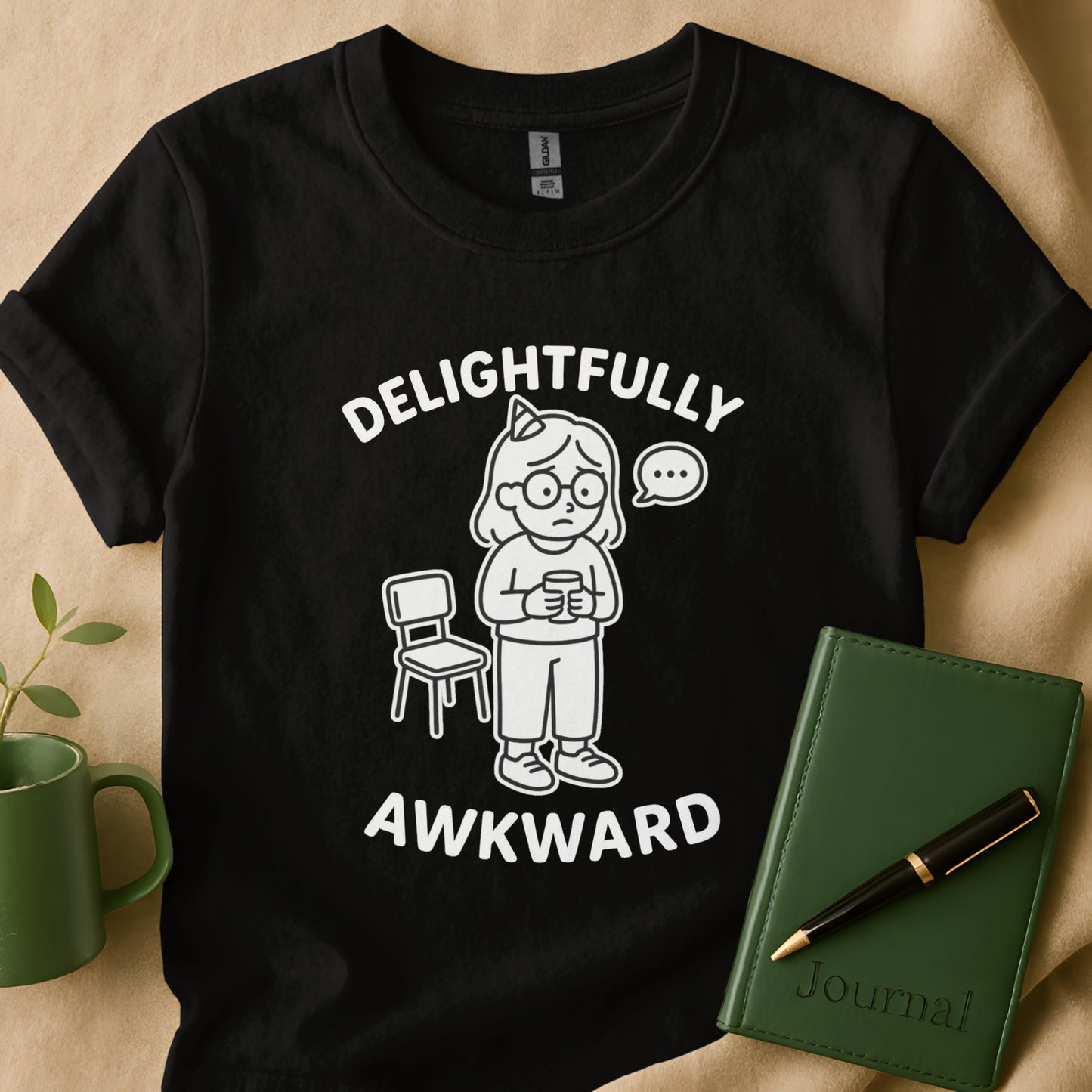 Delightfully Awkward Girl at Party T-Shirt