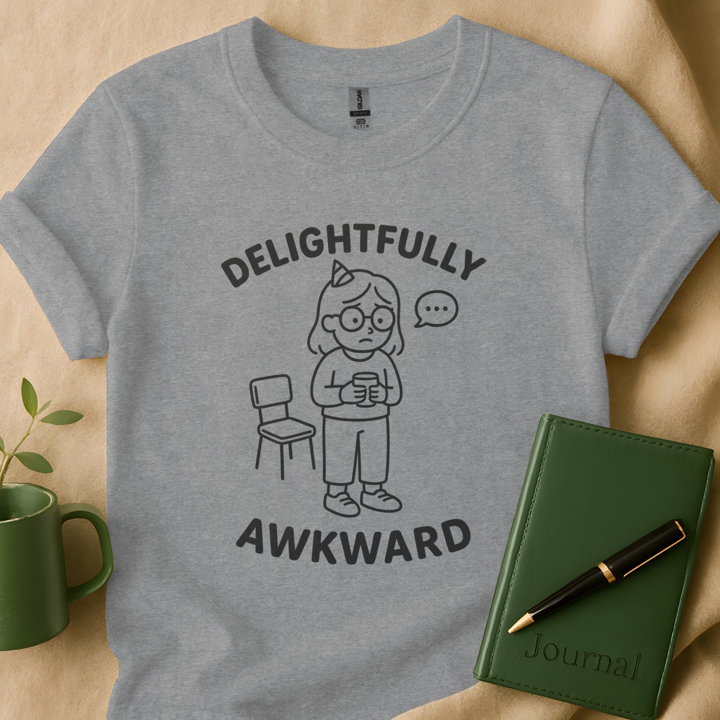 Delightfully Awkward Girl at Party T-Shirt